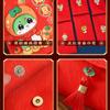 Lucky Money Wallet 2025 Red Envelope Purse Snake Year Mascot Money Packing Bag  Kids