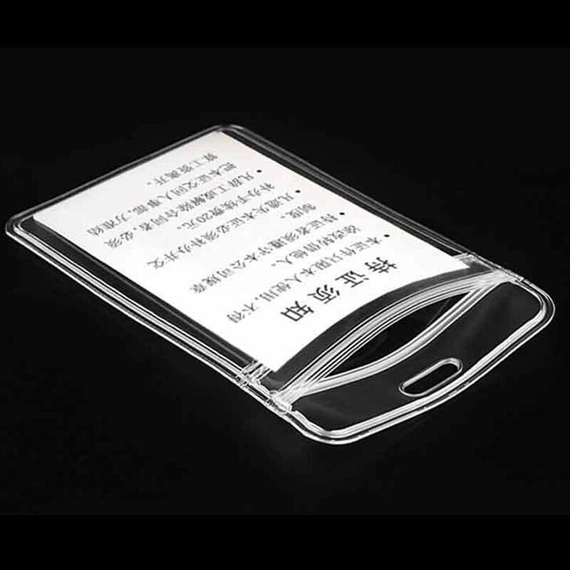 PVC Waterproof Card Cover Name Tag Employee ID Holder DD-12358