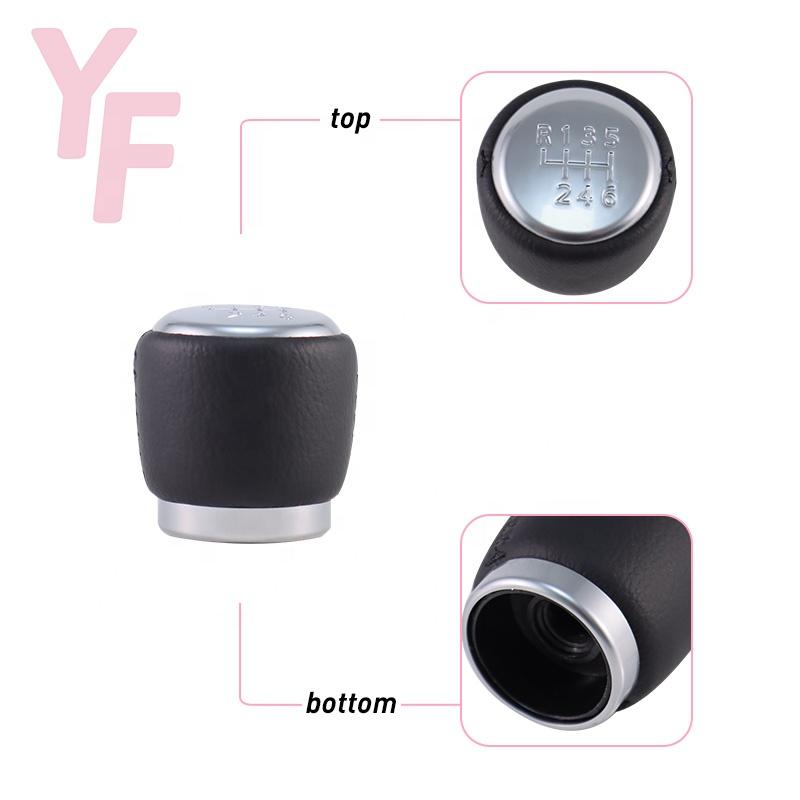Gear Shift Knob Lever Change Gearbox Shifter Leather For Manual Selector Handle 6 Speed Car Accessories