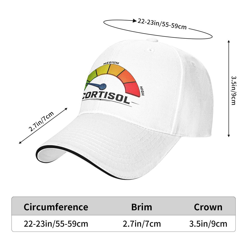 Low Cortisol Levels V Memes Baseball Cap  Fashion Trucker Hat Summer Women Men Running Hippie Snapback Cap