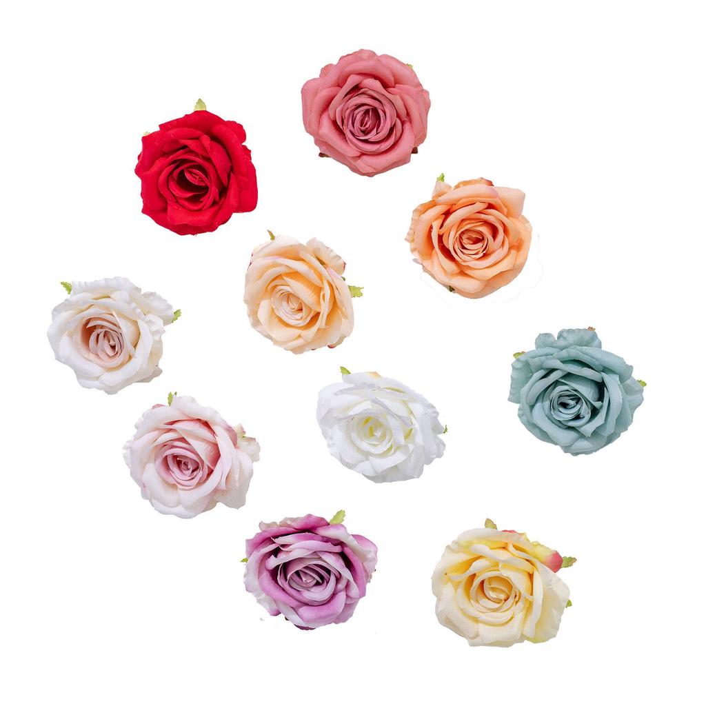 Artificial Rose Heads Bouquet for Home Decor & Wedding Wall Decorations