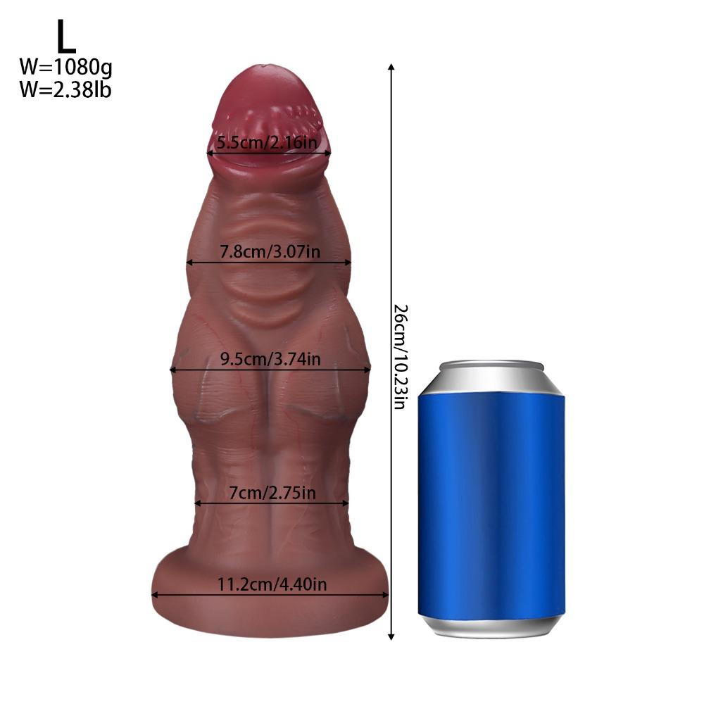 Super Size Realistic Dildo Silicone Adult Sex Toy for Women, Anal Dilator Massage Pleasure Toy