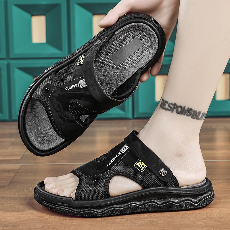 Summer Fashion Men's Comfortable Dual-purpose Non-slip Sports Wear-resistant Soft Sole Comfortable Versatile Casual Beach Sandals