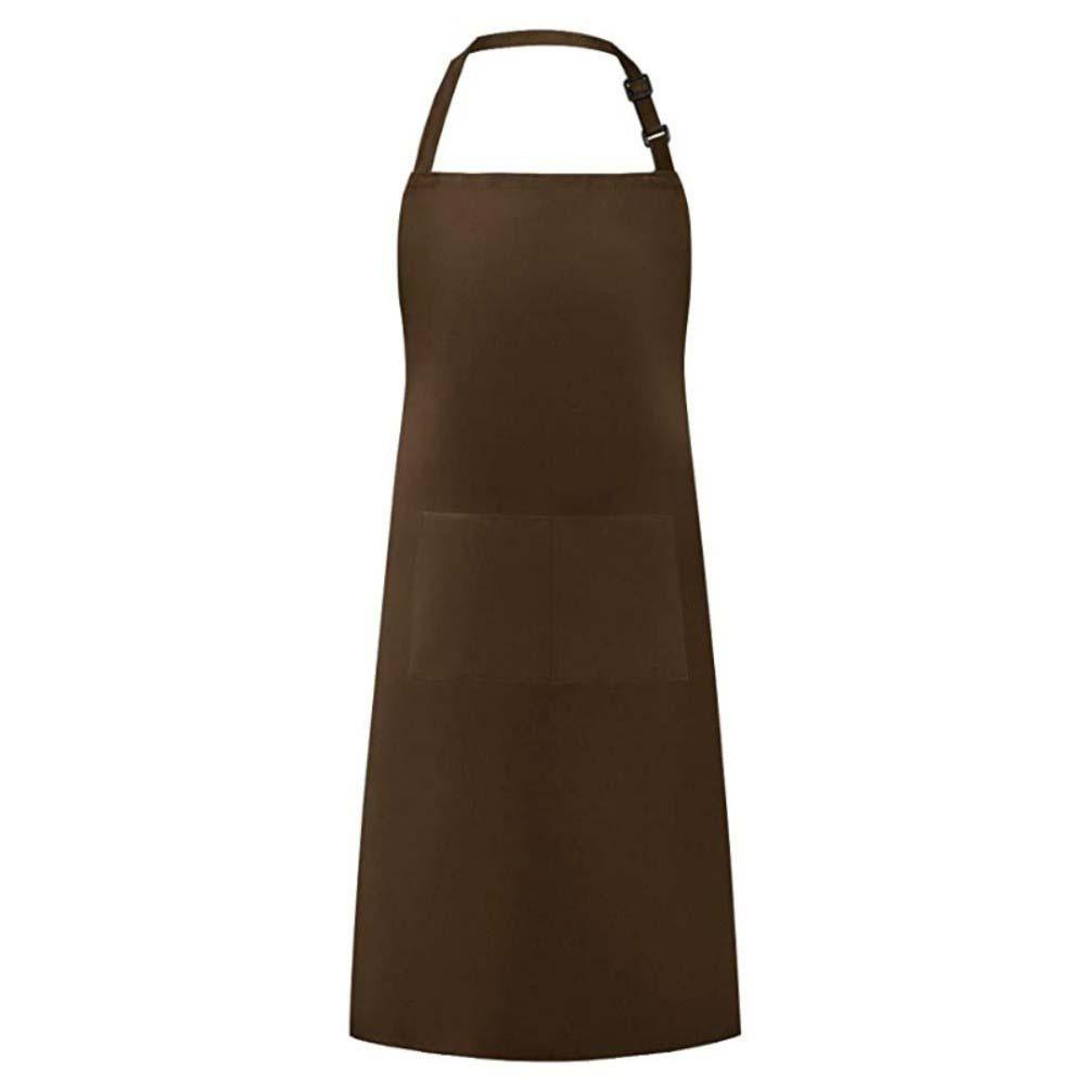 Solid Color Household Waterproof Apron Multi-functional Unisex Work Clothes Pocket Apron  Studio
