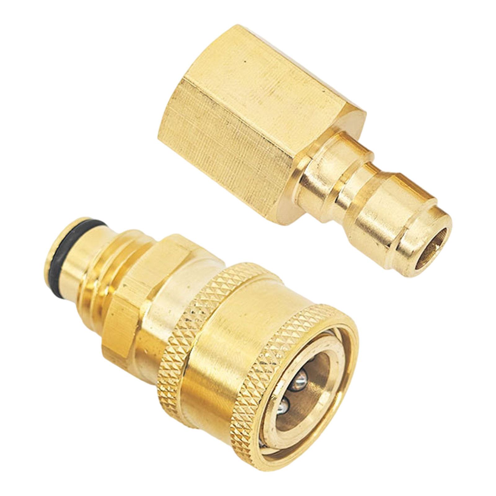 Pressure Washer Adapter Sturdy Professional Copper Replacement Premium Leakproof Pressure Washer Parts Coupler Quick Connect Kit