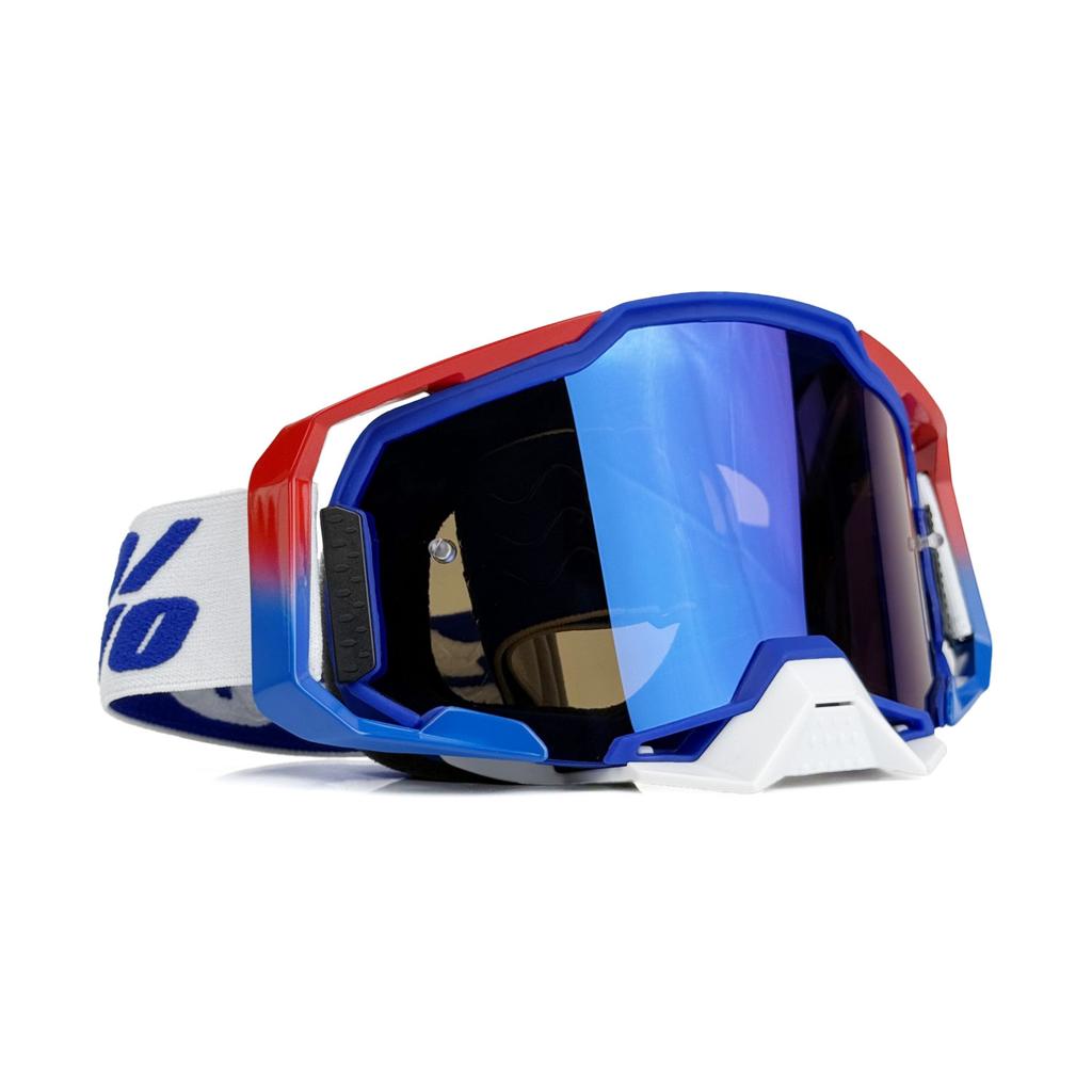 MX Goggles - Motocross Glasses with UV Protection, Anti Fog & Anti Slip for Off-Road Riding, Mountain Bike and Cycling