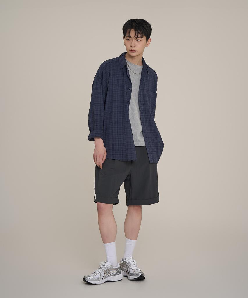 SUPERSUB Wide Roll-Up Banding Shorts - Charcoal