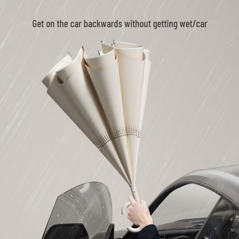 ZUODU Automatic Long-Handle Reverse Umbrella