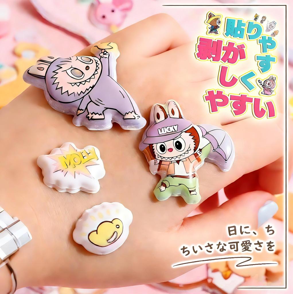 Set of 6 Squishy Butt 3D Tactile Design for Smartphone DIY Cute Animal Gifts for Boys and Girls Stickers, Marble-Shaped, Planners, Cases, Decorations,