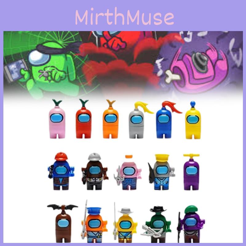 Exciting Space Among Us 16 Character Mini Building Blocks Perfect For Kids Playtime