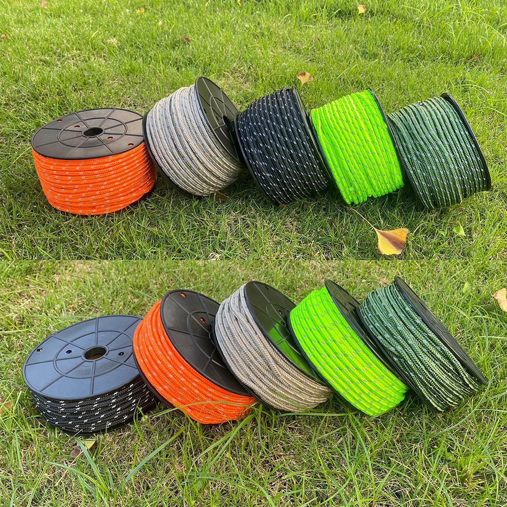 6mm x 30M Thickened Reflective Tent Rope - Portable Guy Rope for Camping