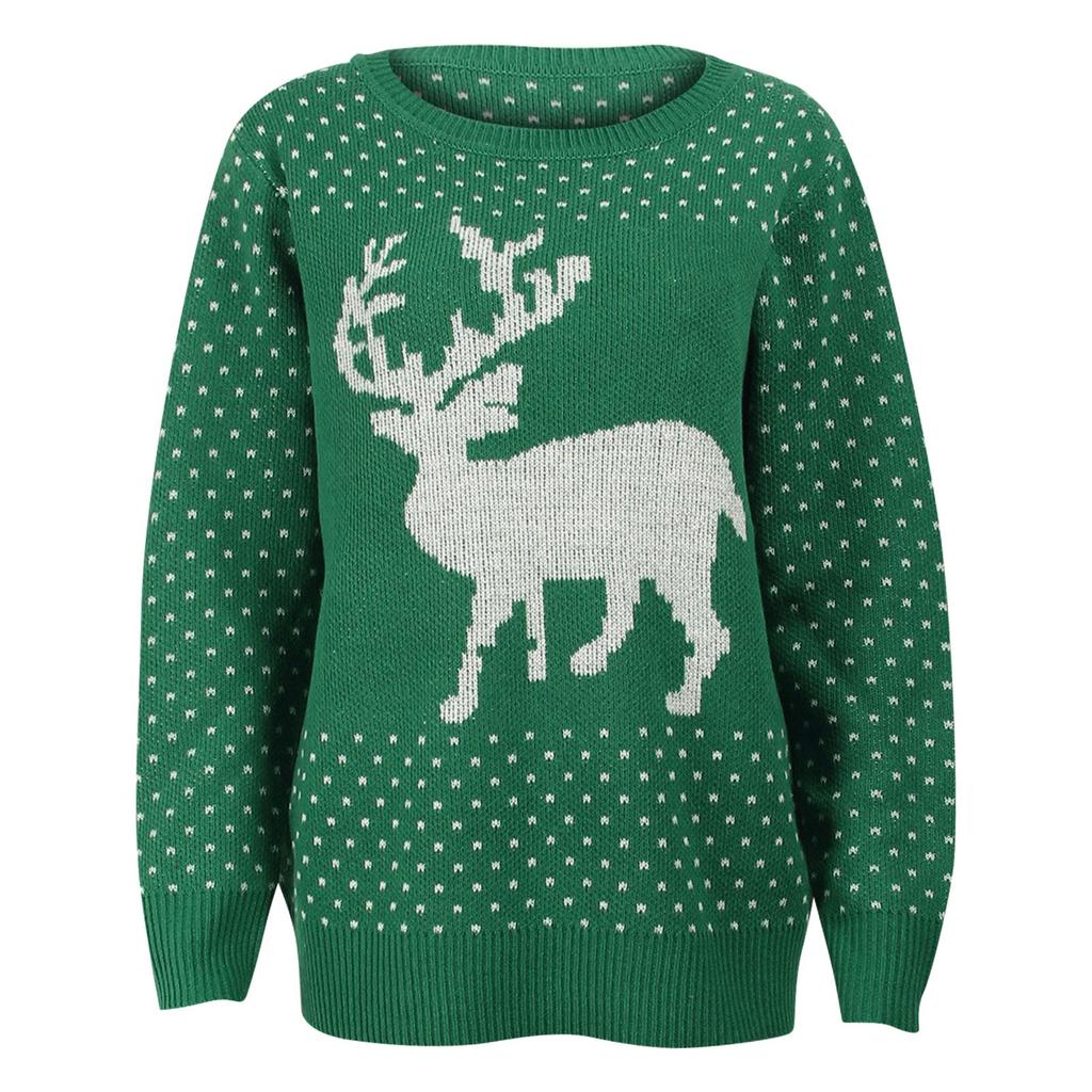 Women's  And Winter Pullover Christmas Deer Sweater
