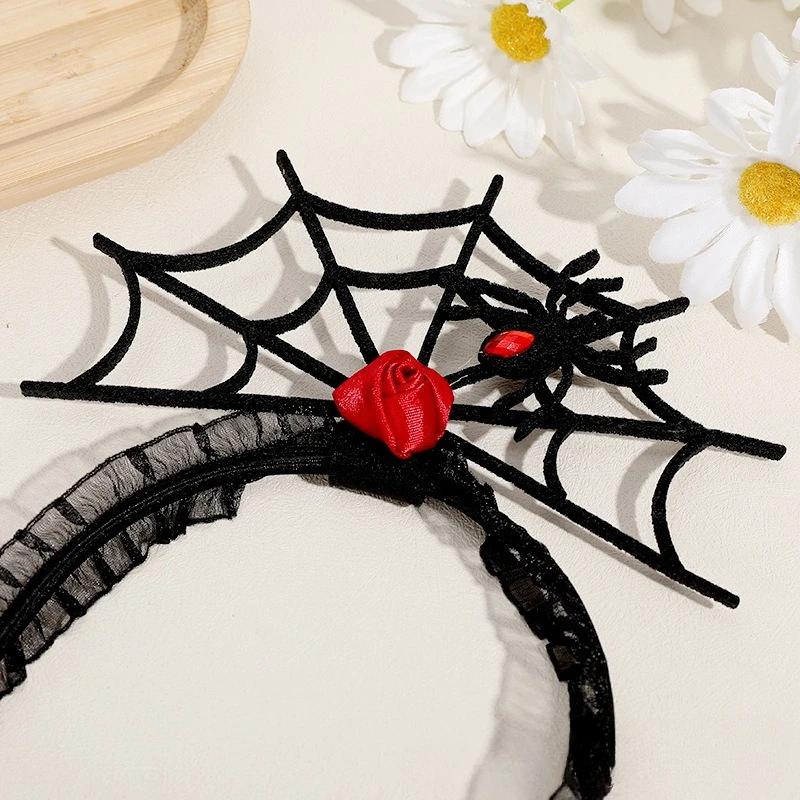 Halloween Stirnband Dekorativ Festlich Spinne Haarreif Mit Choker Halskette Foto Requisiten Kostüm Cosplay Zubehör