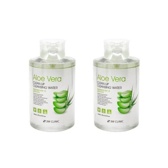 3w Clinic Aloe čisticí voda 500ml (3 Možnosti)