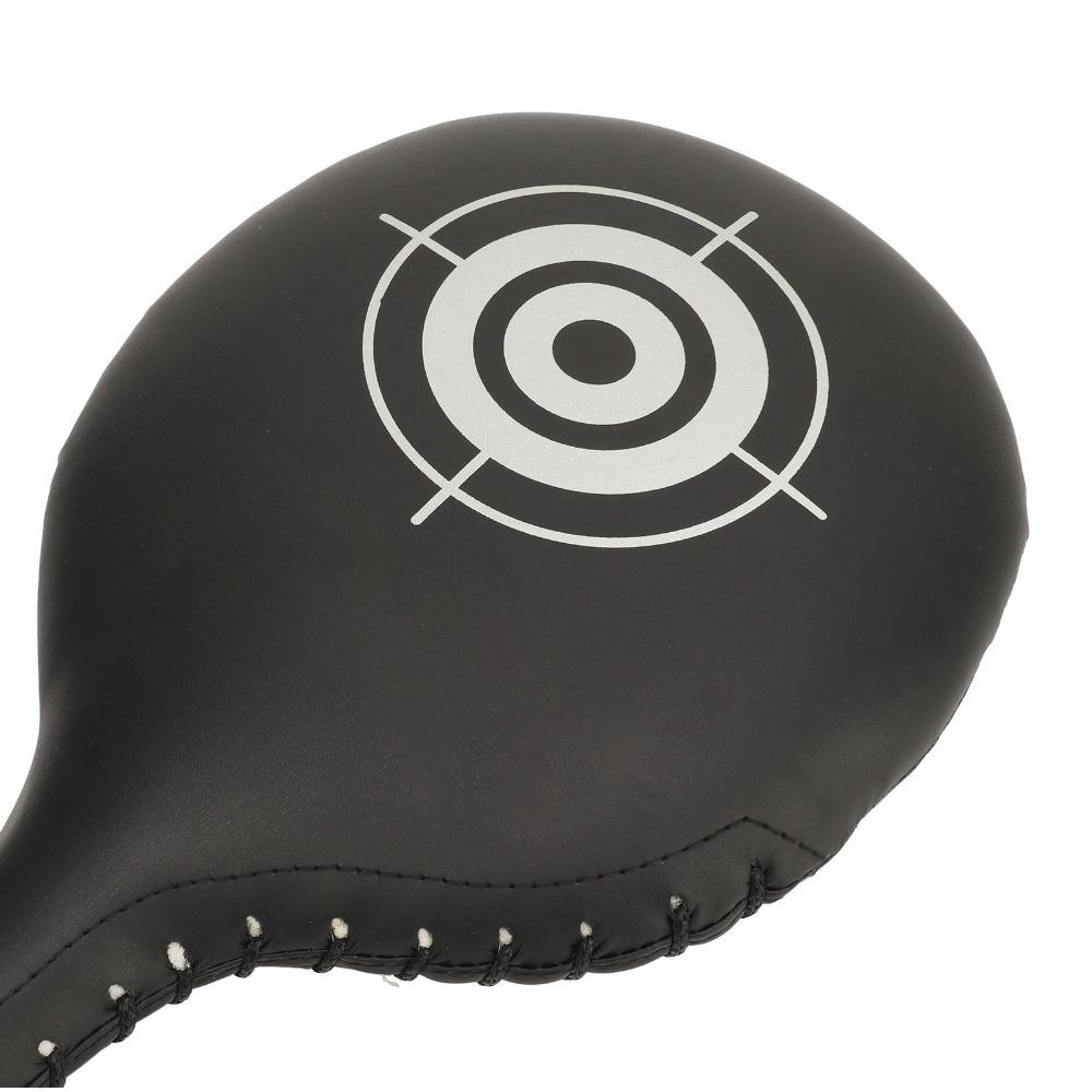 PU Boxing Target Paddle Black Paddle Handheld Striking Pad Martial Arts Practice