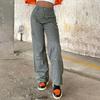 Ladies' Jeans Trend Casual Fashion Straight Leg Workwear Jeans
