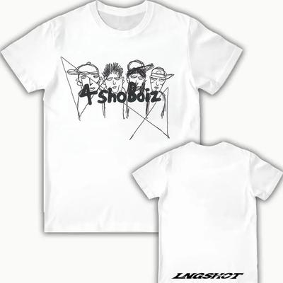 2026 Nové LNGSHOT Kpop Jay Park Stejné Tričko Letní Street Style Krátký Rukáv Pánské Dámské Trendy Hip Hop Kulatý Výstřih Top