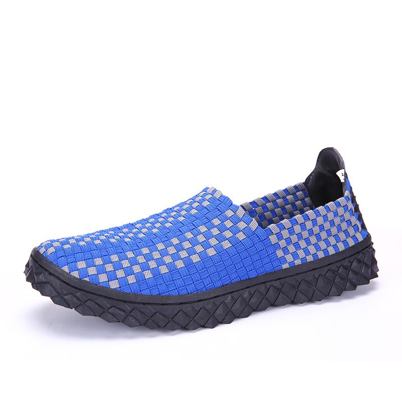 Summer Men Braid Beach Shoes Women Casual Weave Slip On Outdoor Flats Tennis Sneakers for Couples