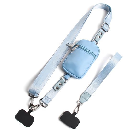 Crossbody Lanyard Hands-free Phone Holder Phone Carrying Strap with RFID Wallet Comfortable Phone Sling for All Smartphones
