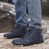 Winter Waterproof High-Top Snow Boots - Unisex Fleece-Lined Cold-Proof Sports Shoes