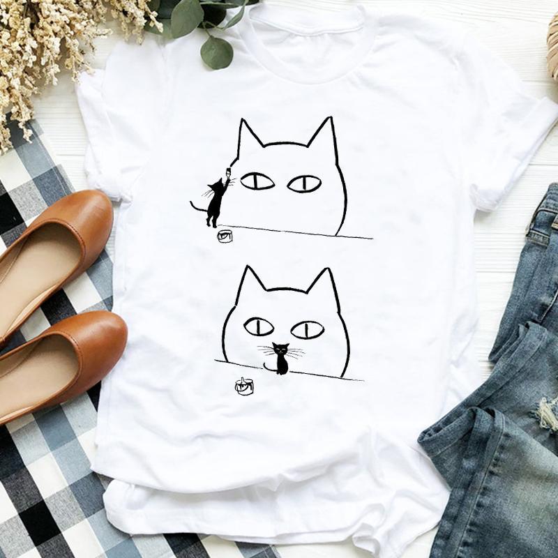 

2023 Lady Clothes Tops Casual Women Graphic Tshirts Female T Shirts Polyester Tee Women s New Arrival Literary Style L білий