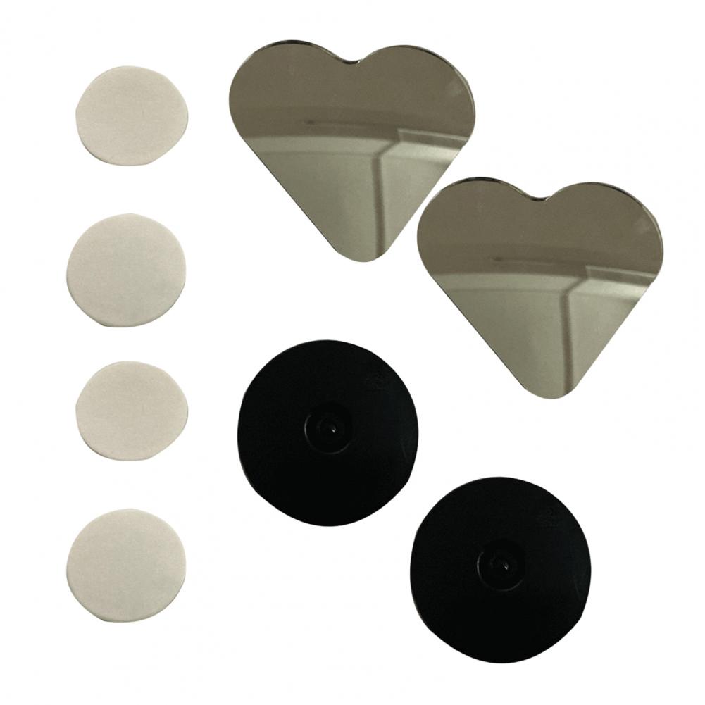 

2Pcs Heart Blind Spot Mirror Heart Shaped Side Mirror Blindspot for Car Convex Rearview Mirror Frameless Side Rear View Mirrors