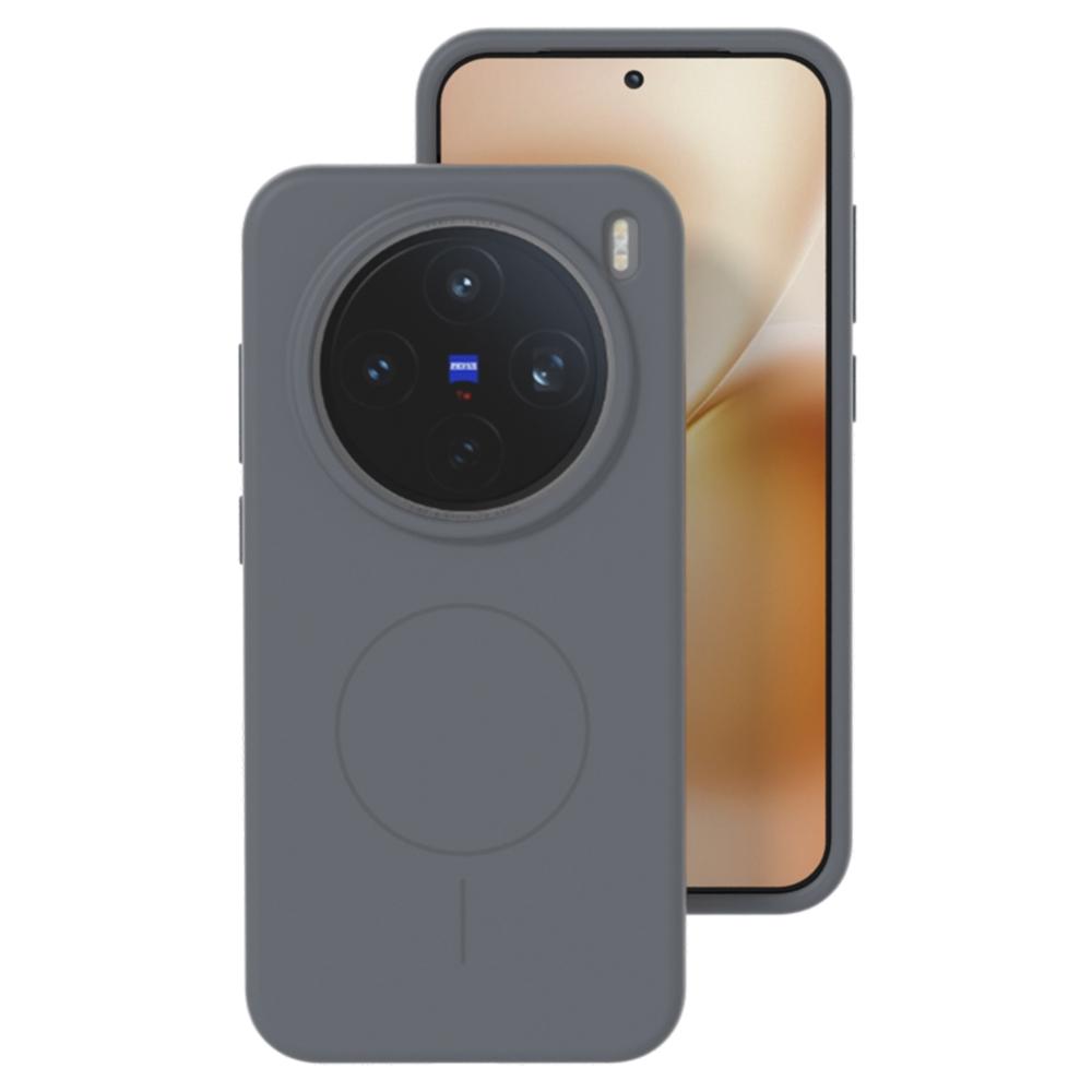 For vivo X200 Pro mini 5G Liquid Silicone Case Compatible with MagSafe Skin-Touch Phone Cover