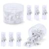 80/90PCS Push Pins with Clear Clip for Cork Board, Clear Push Pins Clip Notice Board Thumb Tacks for for Notes Photos