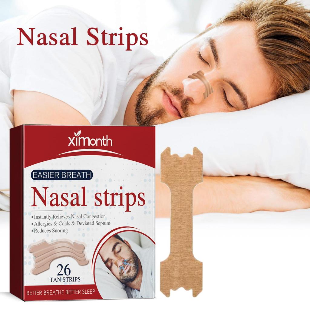 XIMONTH Nursing Nasal StripNighttime Sleeping ConditionDiscomfortOpen MouthSnoringSnoring Nursing Nasal Strip