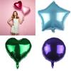 Inch Solid Colour Foil Balloons Heart Star Round Shape Perfect For Weddings And Birthday Parties**