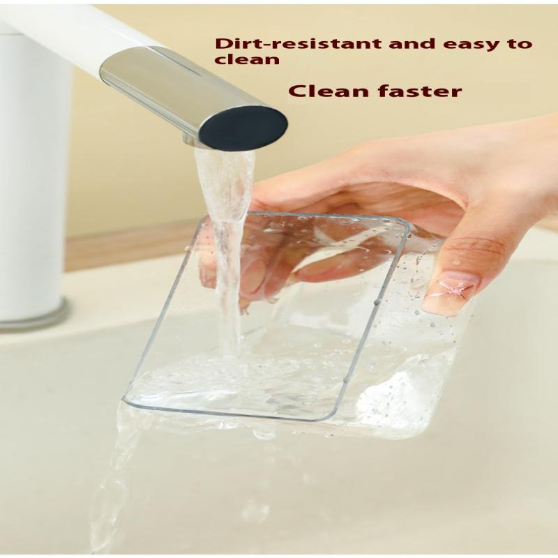 Countertop Bamboo Butter Dish Plate With Transparent Acrylic Lid Kitchen Storage Butter Container Box Butter Tableware