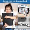 900 Pocket Trading Card Binder - 9-Pocket Black Card Album with Acid-Free Pages for Standard Sport & Game Cards - Durable Card Storage Binder