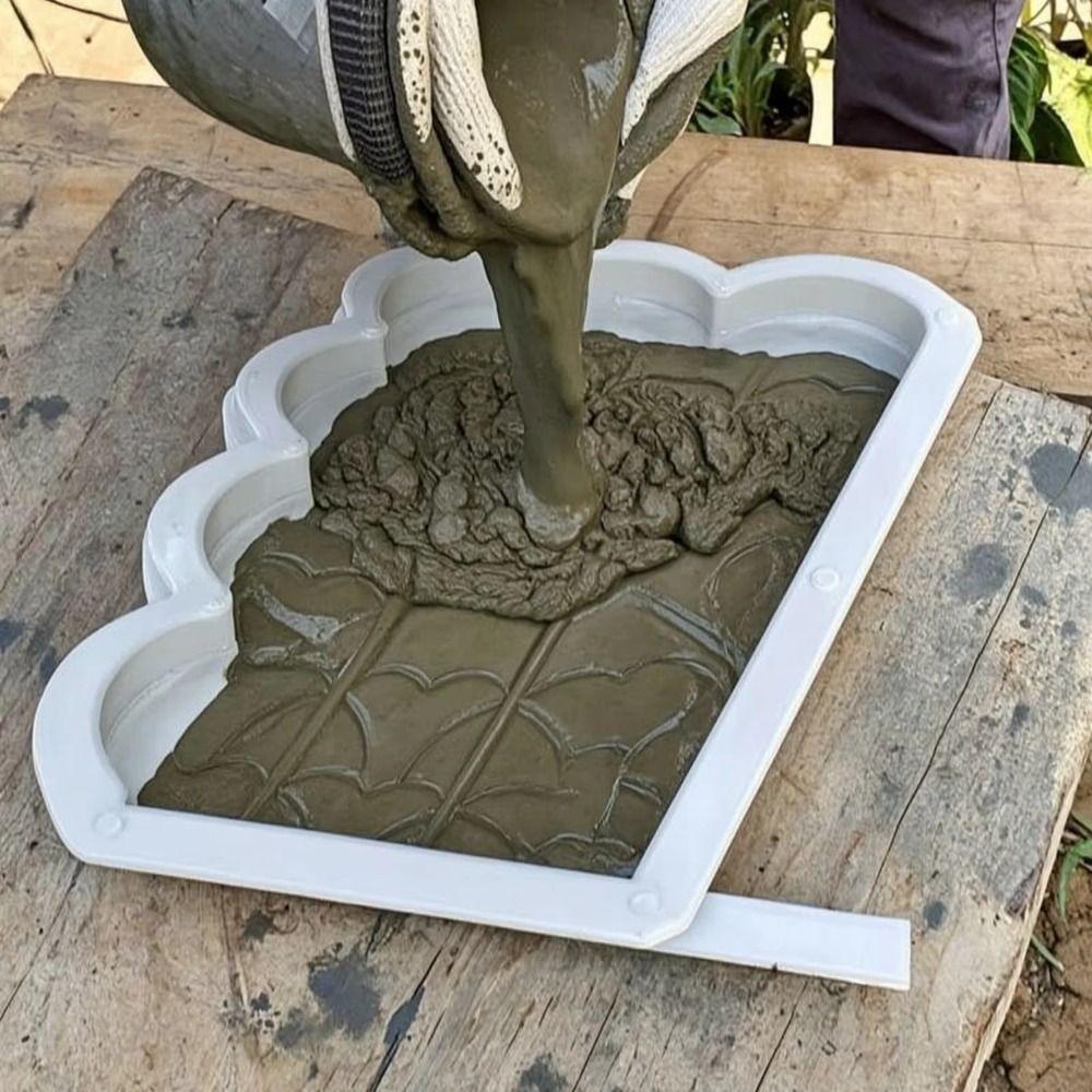 Reusable Garden Fence Mold Easy Operation Brick Mold DIY Flower Bed Mold Patio