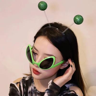 Lustige Parodie Alien Brille Sandskulptur Party Halloween Sonnenbrille Futuristische Technologie Wind Sonnenbrille