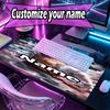 Custom Name Personalized Anime Pattern Mousepad, Laptop PC Desk Mat, Decorative Desk Mat for Home Keyboard Pad Gift