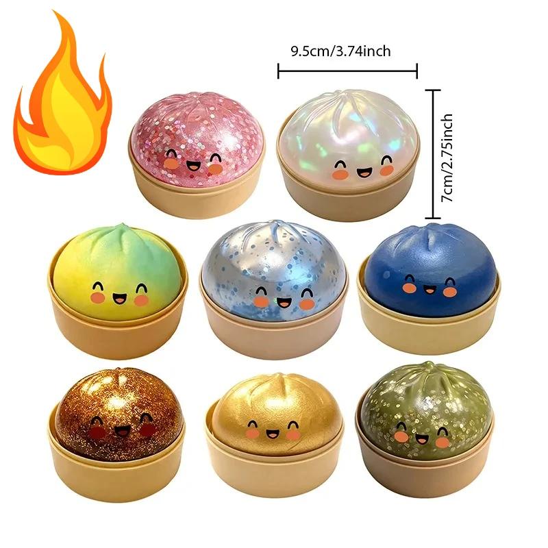 Simulation Flash Dumpling Druckball Langsame Rückfederung Weiches Kneten Dekompression Büro Heimdekor Kinder Erwachsene Geburtstagsgeschenke