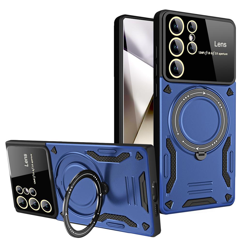 

Shockproof Armor Protect Case For Samsung S26 Ultra S25 Plus S24 FE S21 S20 S23 S25 For Magsafe Magnetic Holder Ring Phone Cover S24