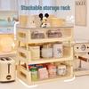 Desktop Stackable Storage Organizer with Transparent Drawers