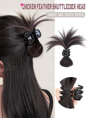 Synthetische Dutt-Perücke, 10 Zoll, Clip-on-Perücke für Frauen