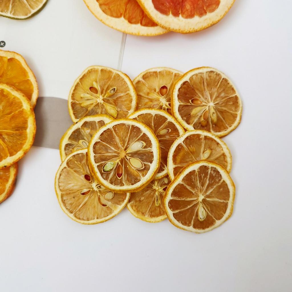 Dried Fruit & Flower Candle Kit: Grapefruit, Lemon, Orange Slices in Glass