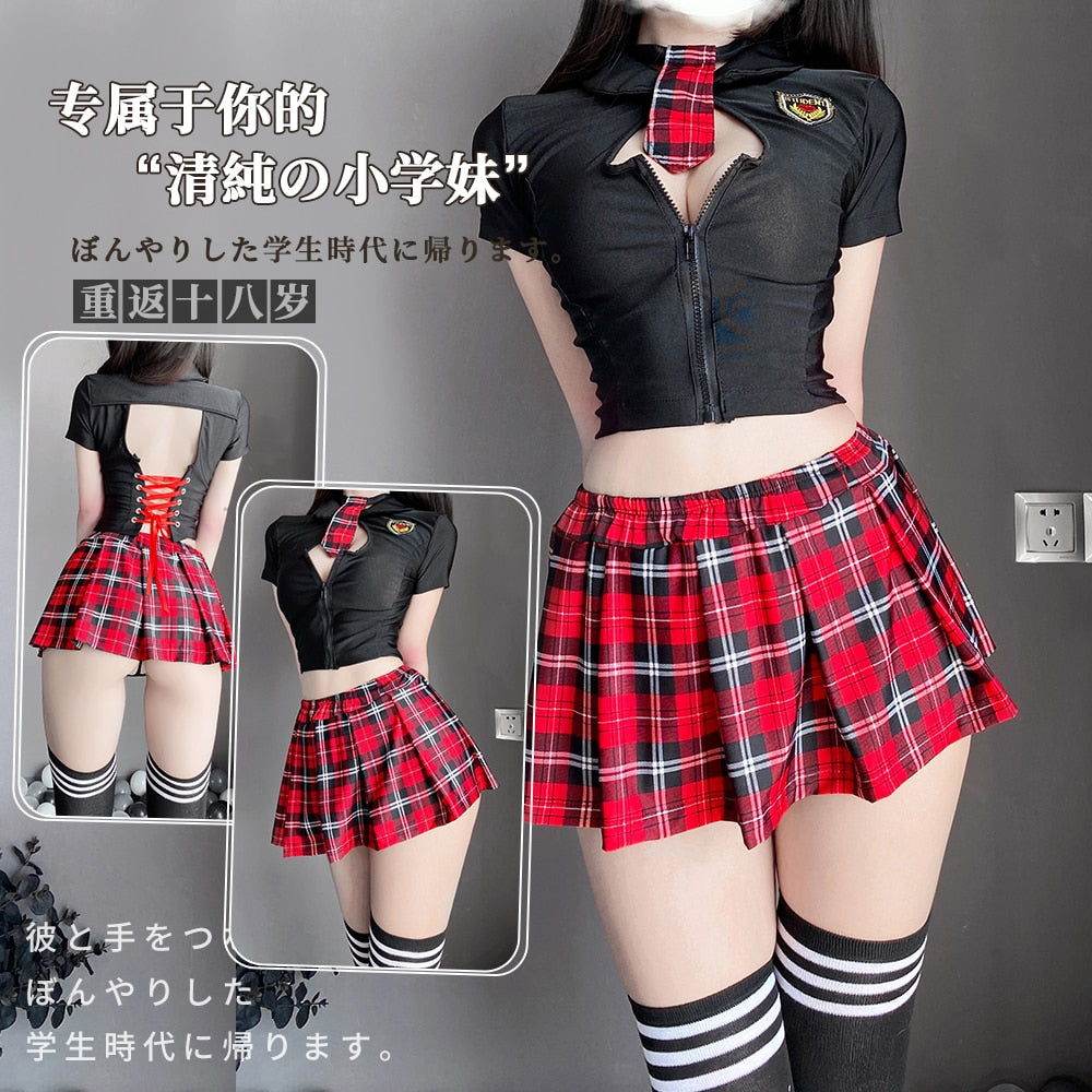 Japanese School Girl Uniform  Costume Women Cosplay Flattering Figur Cosplay & Roleplay