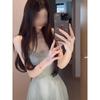 Women's summer waist and thin birthday dress skirt temperament socialite heavy industry diamond suspender dress
