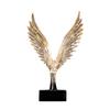 Abstract Gold Eagle Decoration Beautifully Resin Angel Wing Craftwork Sculpture Ornament Angel Wing Statue Home Decor Figurine