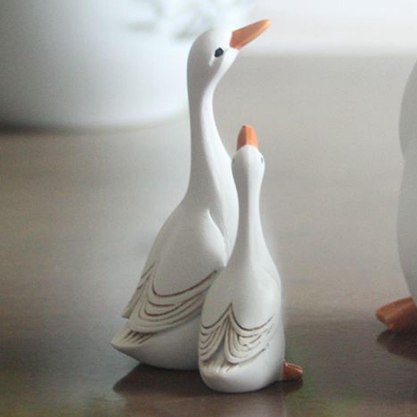 

Mother Son Ducks Resin Statue Crafts Art Figures Waterproof Statue Sculpture