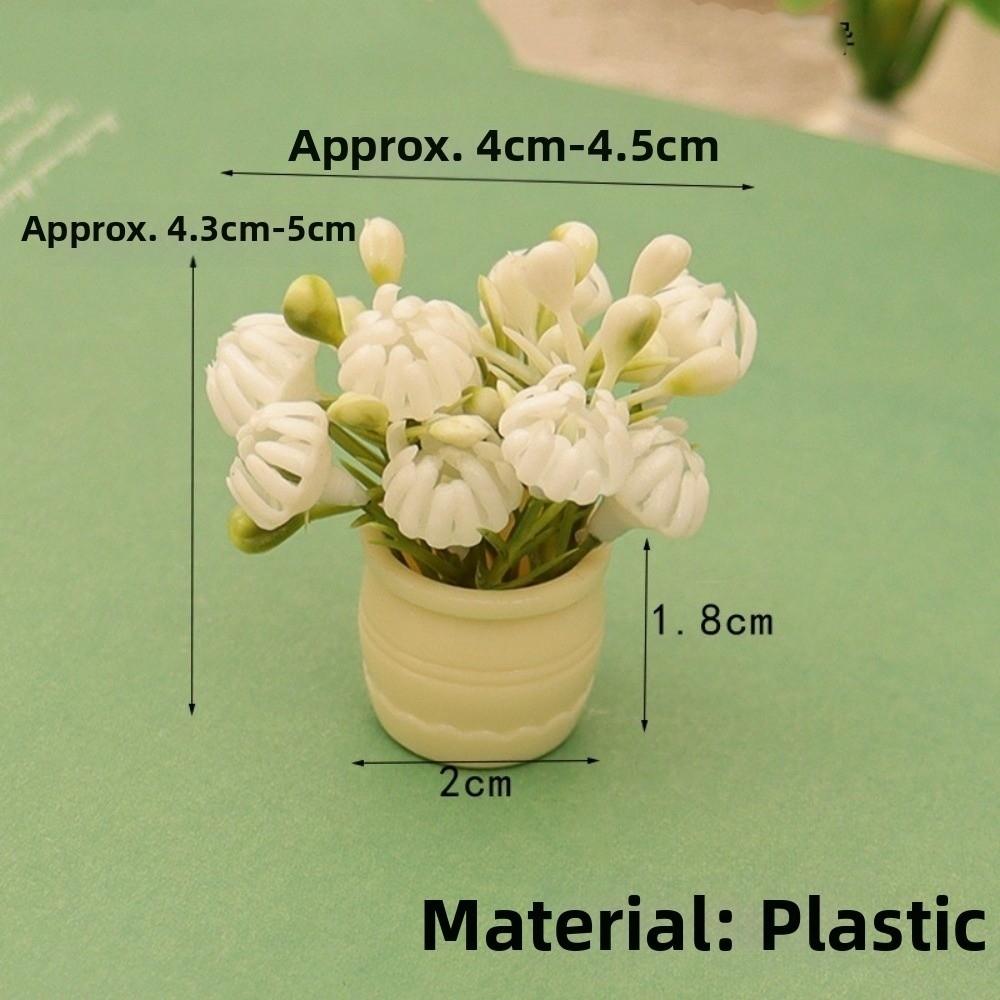 3pcs Plastic Dollhouse Miniature Simulation Vase  Doll House Accessories