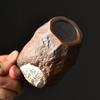Copa Maestra Tótem de Plata Dorada Taza de Té de Cerámica Rugosa Vintage Taza de Té de Kung Fu Juego de Té de Cerámica Hecho a Mano Taza Individual Tarro de Té