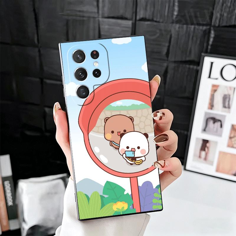 

Bubu Dudu Cartoon Cute Soft Phone Case for Samsung Galaxy S26 S25 Edge S24 Ultra S23 Plus S22 S21 FE S20 Black Cover Back Shell Samsung S26 Plus