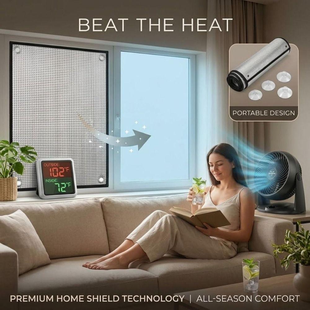 Anti-UV Window Sun Shade Film Double Side Window Privacy Film Windows Sunshade Curtain for Home