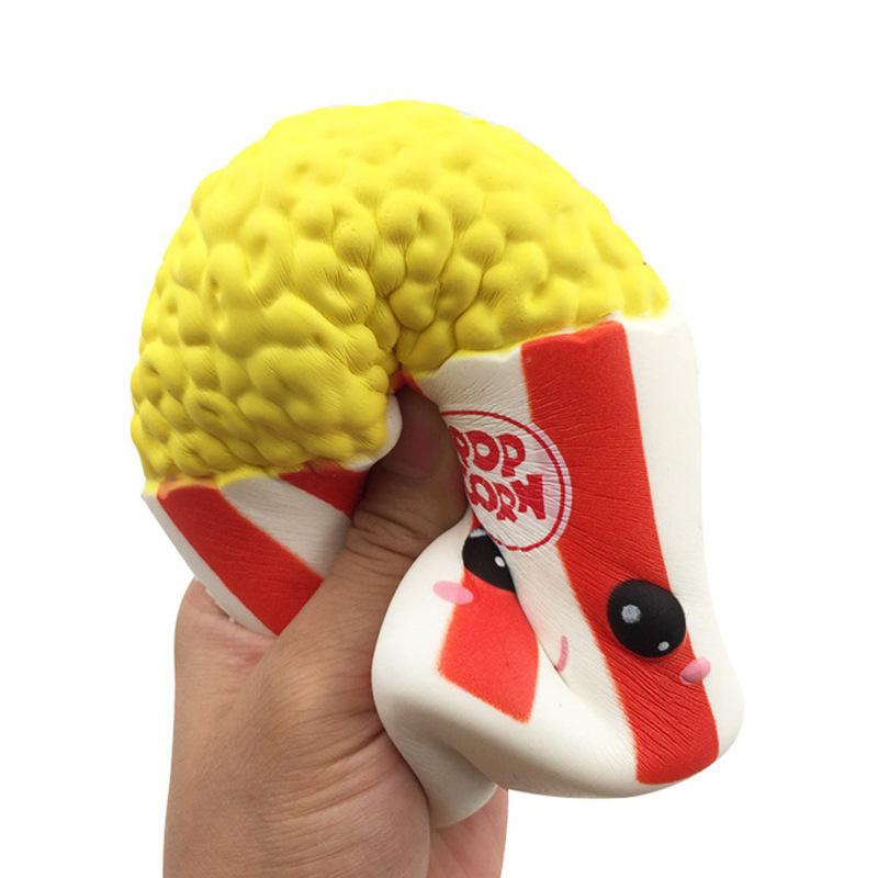 Jouet Squishy Pop Corn à Montée Lente Squeeze Jouet Parfumé Soulagement du Stress Pour Enfant Jouet Cadeau Amusant