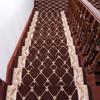 WTEMPO Non-adhesive Self-adhesive Non-slip Stair Mat Solid Household Step Pad Vintage European Style Stair Carpet